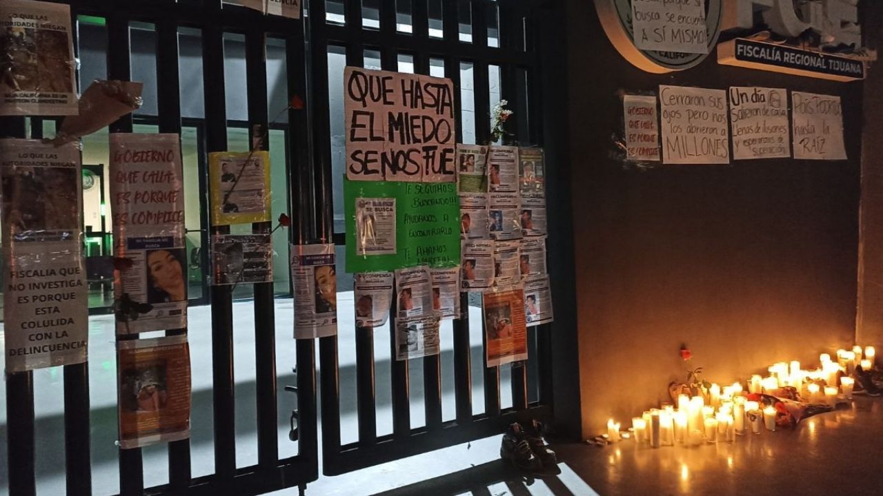 Marcha en Tijuana en solidaridad con víctimas del Rancho Izaguirre