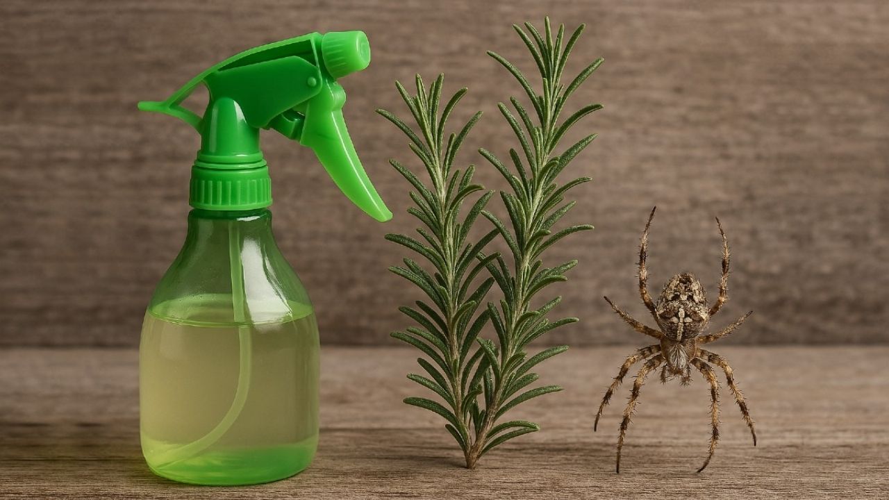 El truco con agua de romero y vinagre para eliminar arañas e insectos de la casa