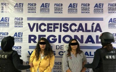 Detienen a dos mujeres por alterar la escena de un crimen en Oaxaca
