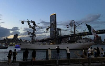 Regresan a México 180 cadetes del Buque "Cuauhtémoc" procedentes de Nueva York